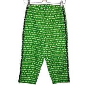 Bernie Dexter bee print pinup retro rockability pedal pusher Capri pants small